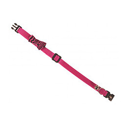 Collier Chat Loop Rose Avec Noeud Papillon. 20-30cm X 10mm - Vadigran - Va-16590