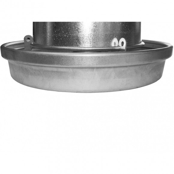 Silo D'alimentation Galvanisé. Contenance 9 Litres. Ø 33 Cm. Pour Volailles. - Vadigran - Va-17489