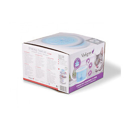 Fontaine A Eau 3 Litres. Bleu Transparent. Pour Chat Ou Chien. - Vadigran - Va-13758