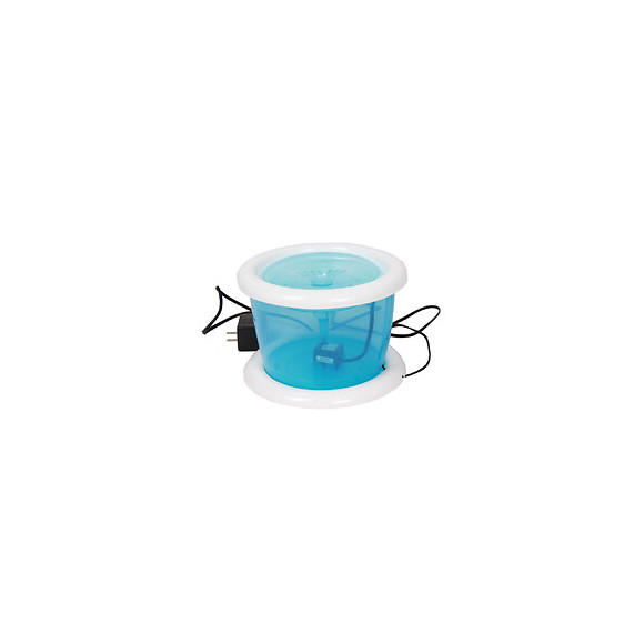 Fontaine A Eau 3 Litres. Bleu Transparent. Pour Chat Ou Chien. - Vadigran - Va-13758