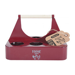 Porte Œufs En Métal Grenat. 21.5 X 15 X 14.5 Cm. Basse Cour. - Zolux - Zo-175649