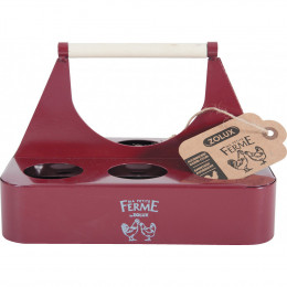 Porte Œufs En Métal Grenat. 21.5 X 15 X 14.5 Cm. Basse Cour. - Zolux - Zo-175649