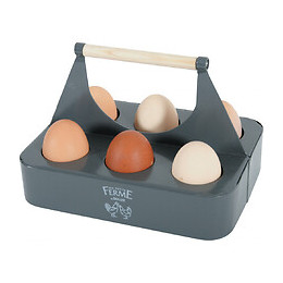 Porte Œufs En Métal Ardoise. 21.5 X 15 X 14.5 Cm. Basse Cour. - Zolux - Zo-175651