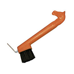 Cure-pied Avec Tête De Cheval Orange Pour Chevaux - Kerbl - Ke-321618