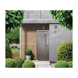 Porte D Entree  Modele 'talma' Blanche 215x90 Poussant Droite  Cote Tableau