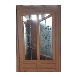 Porte D' Entree Bois Exo Modele 'carole' 215x100 Poussant Droit Cote Tableau