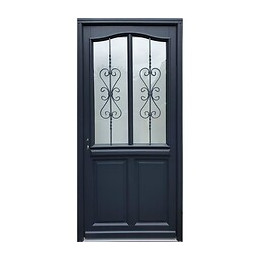 Porte D' Entree Bois Exo Modele 'sanna' 215x90 Pousant Droite Cote Tableau Vendue Avec Poignee Et Barillet