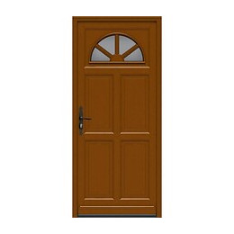 Porte D Entree  Modele 'ferji' 215x90 Poussant Gauche Vendue Avec Poignee Et Barillet