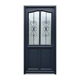 Porte D' Entree Bois Exo Modele 'sanna' 215x90 Poussant Gauche Cote Tableau