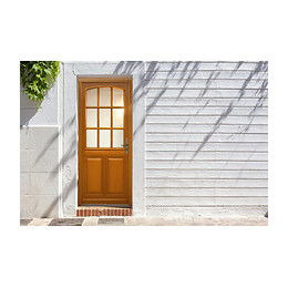 Porte D Entree En En Bois   Modele 'alena' 215x90 Poussant Gauche  Vendue Avec Poignee Et Barillet