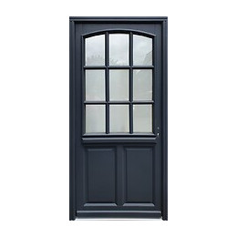 Porte D' Entree Bois Exo Modele 'alicia' 215x90 Poussant Gauche Cote Tableau