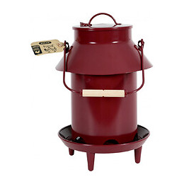 Mangeoire Métal Broc . 26 X 26 X 39 Cm. Couleur Grenat. Pour Basse Cour. - Zolux - Zo-175643