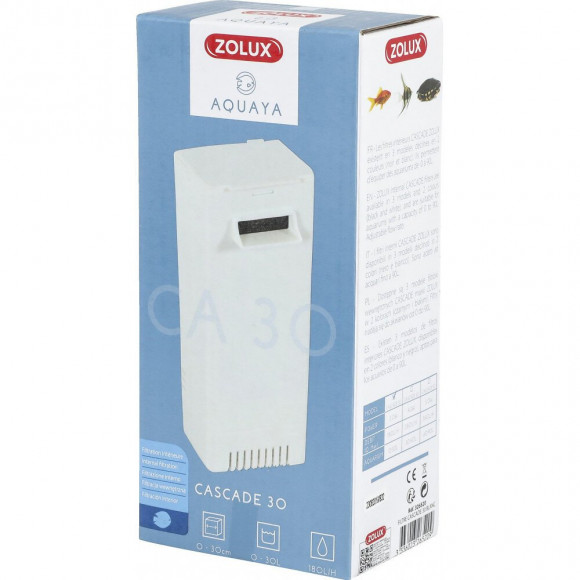 Filtration Aquarium Cascade 30, Puissance 3w 180l/h Pour Aquarium De 0 À 30l Max - Zolux - Zo-326520