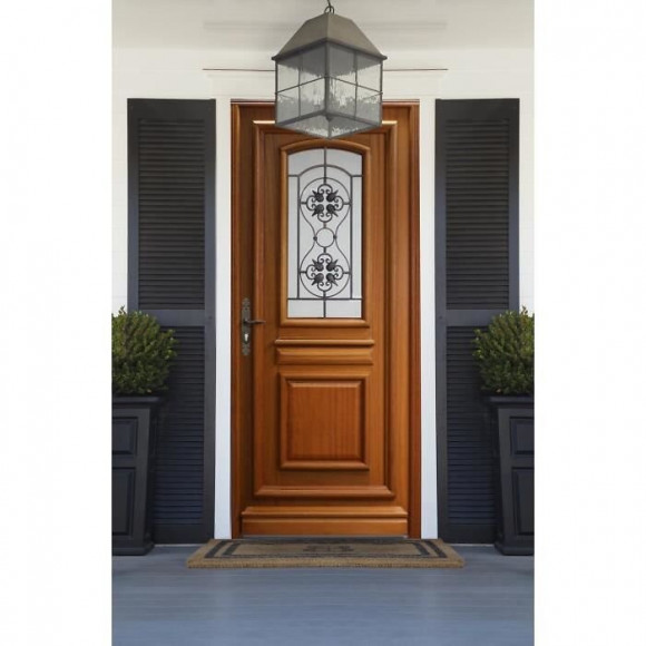 Porte D' Entree Bois Exo Modele 'mansart 215x90 Droite