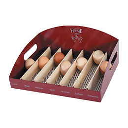 Range Œufs En Métal Grenat. 34.5 X 26 X 14.5 Cm. Basse Cour. - Zolux - Zo-175652