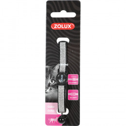 Collier Shiny Nylon Réglable De 17 À 30 Cm, Noir Pour Chat. - Zolux - Zo-520022noi