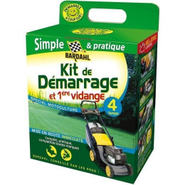 Bardahl Kit De Demarrage Et 1ere Vidange Pour Tondeuses 4 Temps