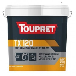 Enduit Pate Tx 120 20kg(manuel/airless) - Toupret