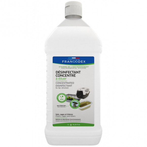 Désinfectant Sols Cages Et Litières, Concentré À Diluer 1l - Francodex - Fr-170405