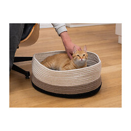 Panier Berbère Caramel Pour Chats Ou Petit Chiens. - Fantail - Va-15791