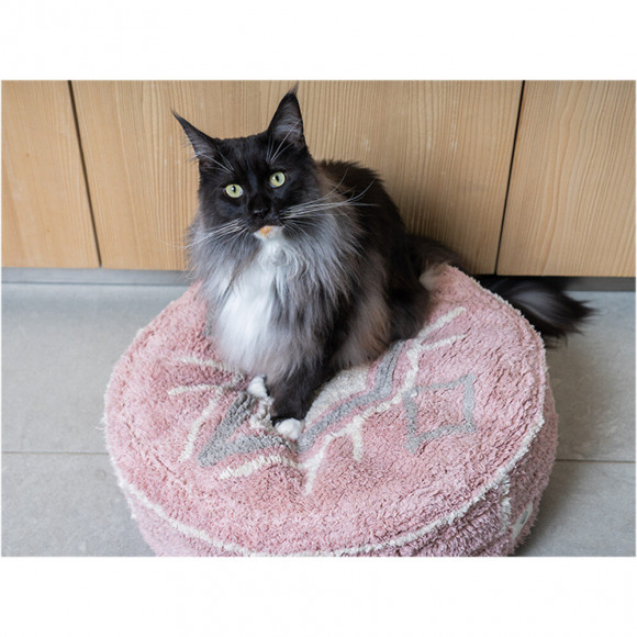 Pouf Bobo Pink Ø 50 Cm. Pour Chats Ou Petit Chiens. - Fantail - Va-15794