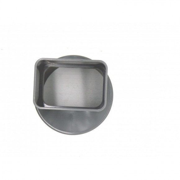 Manchon Pvc Ø100 Pour Sortie Tube Alu 82 X 56 Mm Gris - Adequa - Smanrec33g