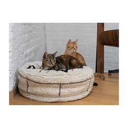 Pouf Berbère Caramel Ø 50 Cm. Pour Chats Ou Petit Chiens. - Fantail - Va-15793