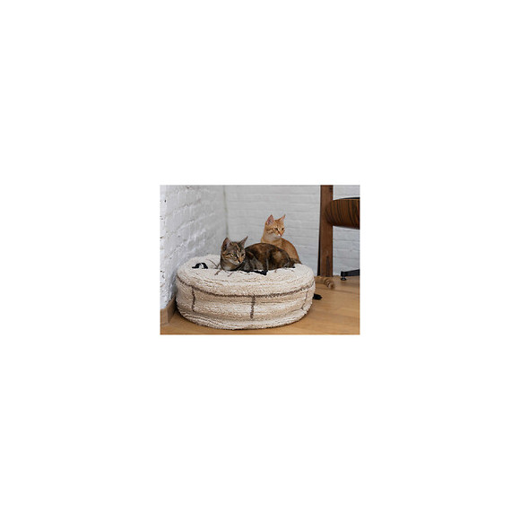 Pouf Berbère Caramel Ø 50 Cm. Pour Chats Ou Petit Chiens. - Fantail - Va-15793