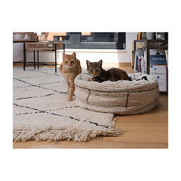 Pouf Berbère Caramel Ø 50 Cm. Pour Chats Ou Petit Chiens. - Fantail - Va-15793