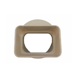 Manchon Pvc Ø100 Pour Sortie Tube Alu 82 X 56 Mm Sable - Adequa - Mtals