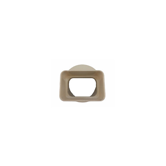 Manchon Pvc Ø100 Pour Sortie Tube Alu 82 X 56 Mm Sable - Adequa - Mtals