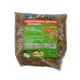 Vers De Farine Et Crevettes Déshydratéées 8 Litres- Complement Alimentaire. - Sauvag'in - Soa-201008