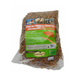 Vers De Farine Et Crevettes Déshydratéées 4 Litres- Complement Alimentaire. - Sauvag'in - Soa-201007