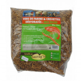 Vers De Farine Et Crevettes Déshydratéées 8 Litres- Complement Alimentaire. - Sauvag'in - Soa-201008