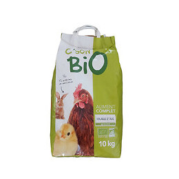 Aliment Complet Bio, Volaille 2er Age. Sac De 10 Kg - C'son Bio - Soa-10606739