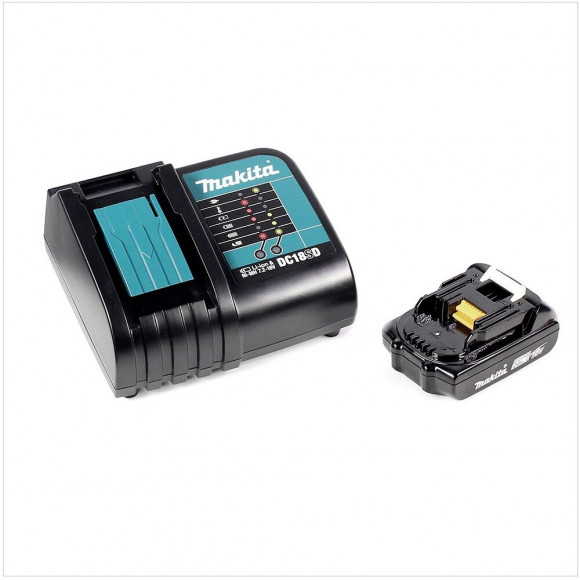 Makita Dhp 458 Perceuse Visseuse À Percussion Sans Fil 18v 91nm + 1x Batterie 2,0ah + Chargeur + Coffret Makpac 2 + Insert.