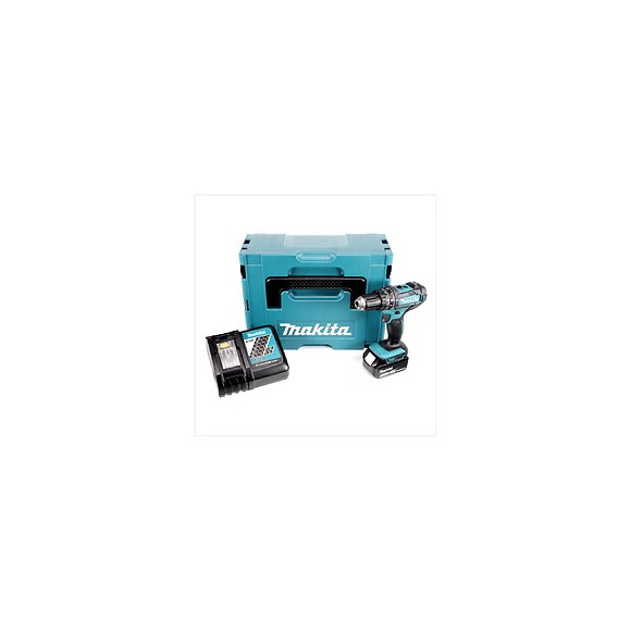 Makita Dhp 482 Rf1j - 18 V Li-ion Akku Perceuse Visseuse À Percussion Sans Fil + Coffret Makpac  + 1 X Batterie Bl 1830 3,0 Ah