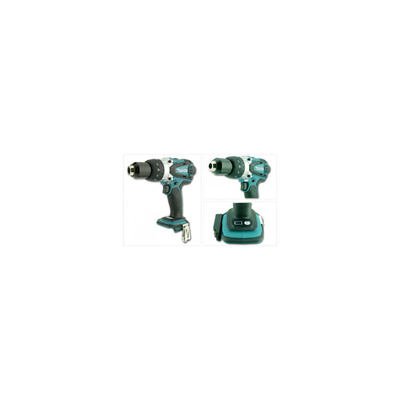 Makita Bhp 458 Zj Perceuse Visseuse À Percussion Sans Fil 18 V Li-ion + Makita Makpac 2 - Sans Batterie, Sans Chargeur