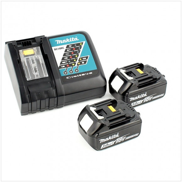 Makita Dhp 482 Zw Rfj - 18 V Li-ion Perceuse Visseuse À Percussion Sans Fil Avec Boîtier Makpac + 2x Bl1830 3,0ah Batteries +