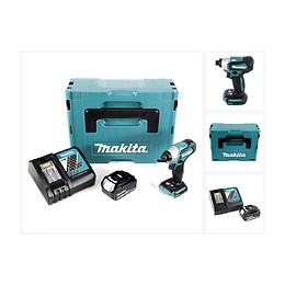 Makita Dtd 155 Rf1j Visseuse À Percussion Sans Fil 18 V Brushless + Coffret De Transport Makpac + 1x Batterie Bl1830 3,0 Ah + 