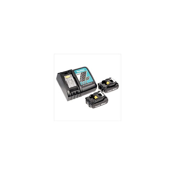 Makita Dhp 482 - 18 V Li-ion Perceuse Visseuse À Percussion Sans Fil Avec Boîtier Makpac + 2x Batteries Bl 1820 2,0 Ah + Char