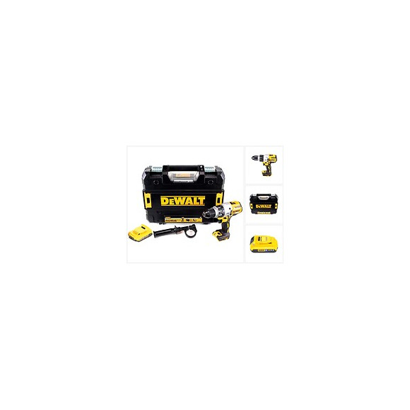 Dewalt Dcd 996 18 V Brushless Li-ion Perceuse-visseuse À Percussion Sans Fil Avec Boîtier Tstak + 1x Batterie Dcb 184 2,0 Ah 