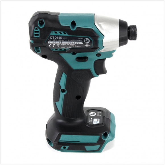 Makita Dtd 155 Z 18 V Brushless Li-ion Visseuse À Chocs Sans Fil - Sans Accessoires, Ni Batteries, Ni Chargeur