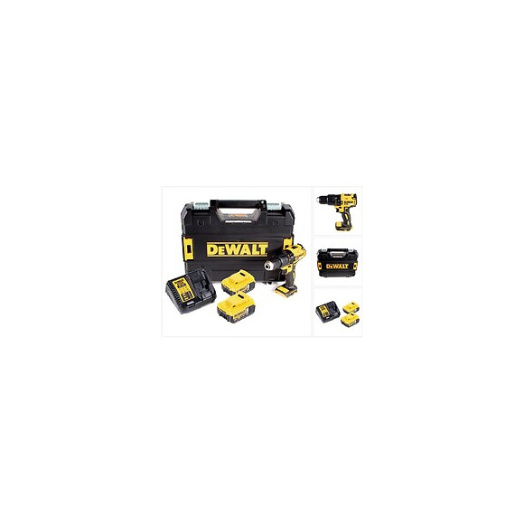 Dewalt Dcd 778 P2t Perceuse Visseuse À Percussion Sans Fil 18v 65nm + 2x Batteries 5,0ah + Chargeur + Coffret Tstak