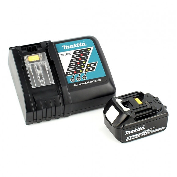 Makita Dtd 155 Rf1j Visseuse À Percussion Sans Fil 18 V Brushless + Coffret De Transport Makpac + 1x Batterie Bl1830 3,0 Ah + 