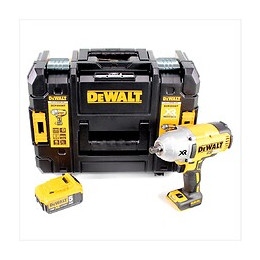 Dewalt Dcf 899 18 V Boulonneuse À Chocs Sans Fil Brushless 950 Nm 1/2" Avec Boîtier Tstak + 1 X Dcb 184 5,0 Ah Batterie