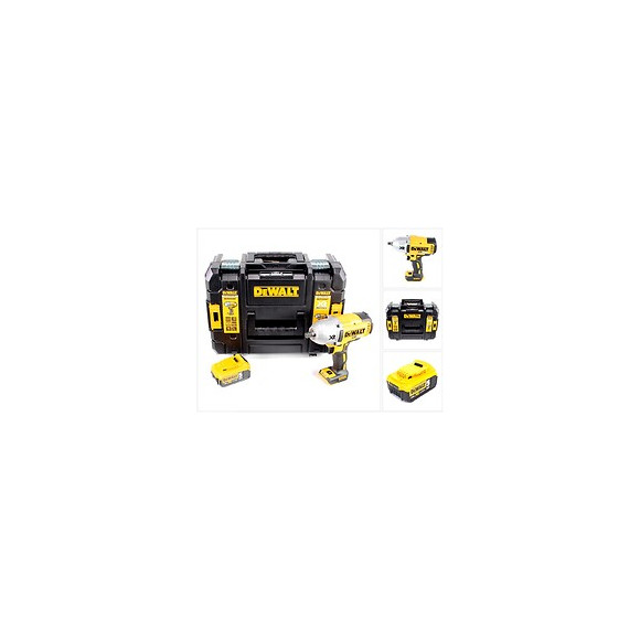 Dewalt Dcf 899 18 V Boulonneuse À Chocs Sans Fil Brushless 950 Nm 1/2" Avec Boîtier Tstak + 1 X Dcb 184 5,0 Ah Batterie