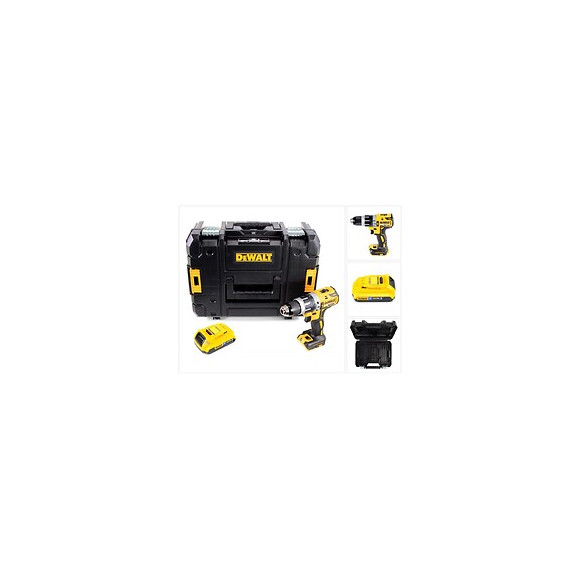 Dewalt Dcd 796 Nt Perceuse-visseuse À Percussion Sans Fil Brushless 18v 70nm + 1x Batterie 2,0 Ah  + Coffret De Transport - Sa