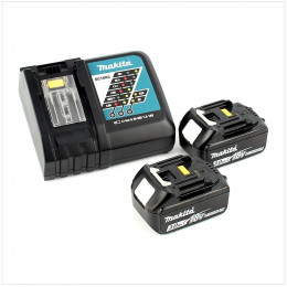 Makita Dhp 483 Rfj 18 V Li-ion Perceuse Visseuse À Percussion Sans Fil 18 V Brushless En Coffret Makpac + 2x Batteries Bl 1830