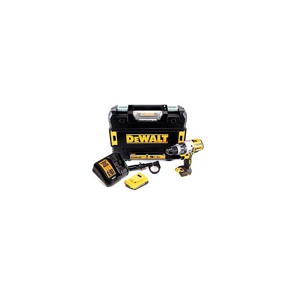 Dewalt Dcd 996 18 V Brushless Li-ion Perceuse Visseuse À Percussion  Sans Fil À 3-étapes Avec Boîtier Tstak + 1x Batterie D